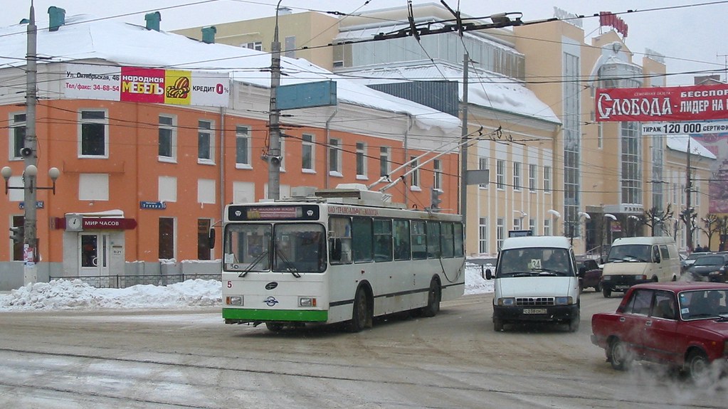 : Tula trolleybus 5  VMZ-5298-20 build 2004, withdrawn 2015