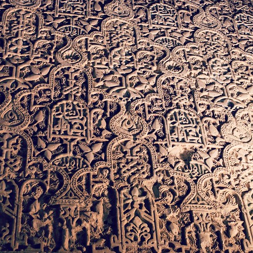 2012     #Travel #Memories #Throwback #2012 #Autumn #Granada #Spain    ...    ... #Alhambra #Palace #Nazaries #Architecture #Wall #Sculpture #Pattern #Decoration ©  Jude Lee