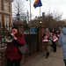 UAW with activists from other organisations assemble in front of the Cambodian embassy in Washington DC