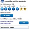 Euromillions lotto results Tuesday 25th March 2014. Visit www.lotto-results-online.com to watch the live draw and get full lotto news.