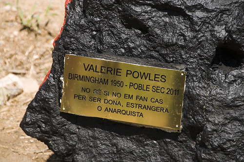 Placa recordatori a la Valerie Powles