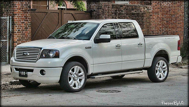 white ford truck pickup f150 vehicle limited