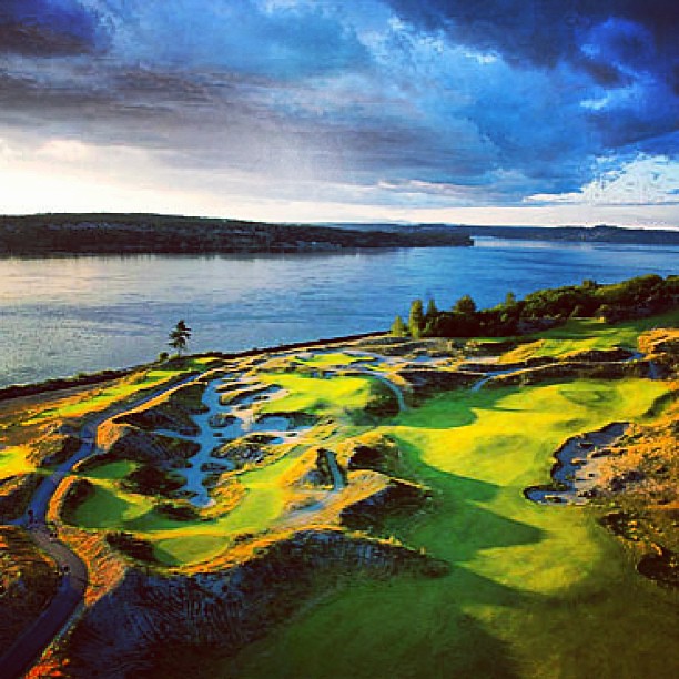 We cannot wait until the US Open on this awesome looking course Chambers Bay. Who are your favourites to win and challenge? #dubai #abudhabi #golf #uaegolf #uae #emirates #golfer #golfing #mydubai #socialgolf #golfinabudhabi #golfindubai #lovegolf #happy