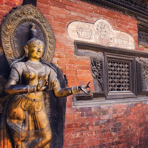   ... 2009   ... #Travel #Memories #2009 #Patan #Kathmandu #Nepal    ...     #Durbar #Square #Temple #Statue #Window #Decoration #Old #Wall ©  Jude Lee