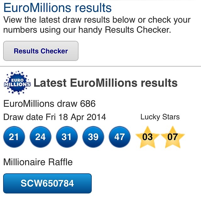Euromillions Lotto results Friday 18th April 2014. Visit www.lotto-results-online.com for more information and to watch the love draw.