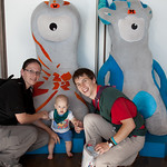 The three of us with Wenlock & Mandeville