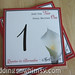 White Calla Lily Wedding Table Numbers in Red & Black "Two shall become one" <a style="margin-left:10px; font-size:0.8em;" href="http://www.flickr.com/photos/37714476@N03/9465875889/" target="_blank">@flickr</a>