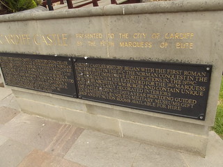 Cardiff Castle - Duke Street, Cardiff - plaques
