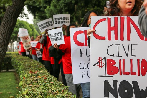 Los Angeles: China Global Fund Protest (10/23/13)