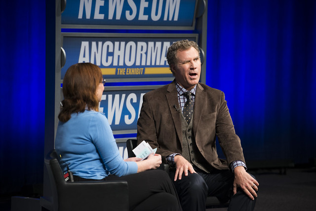 Will Ferrell at the Newseum