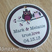 Custom Round Plum and Shade of Purple Love Birds Owls Wedding Favor Hang Tags "true love" <a style="margin-left:10px; font-size:0.8em;" href="http://www.flickr.com/photos/37714476@N03/9468520402/" target="_blank">@flickr</a>
