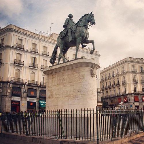 2012     #Travel #Memories #Throwback #2012 #Autumn #Madrid #Spain ... ... #Square #Plaza #CarlosIII #Statue ©  Jude Lee