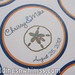 navy Blue and Orange Beach Themed Wedding Favor Labels featuring Sand Dollar <a style="margin-left:10px; font-size:0.8em;" href="http://www.flickr.com/photos/37714476@N03/11969361166/" target="_blank">@flickr</a>