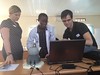 Dr. Henwood and Dr. Vaillancourt with trainee trialing the MedaPhor simulator • <a style="font-size:0.8em;" href="http://www.flickr.com/photos/64093060@N04/10695274535/" target="_blank">View on Flickr</a>