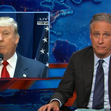 Jon Stewart thanks Donald Trump for presidential run