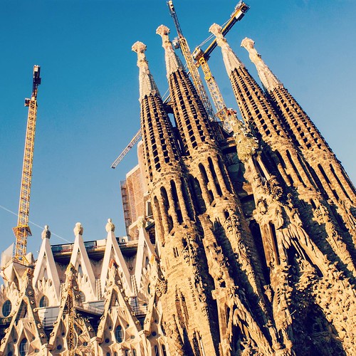 2012     #Travel #Memories #Throwback #2012 #Autumn #Barcelona #Spain     ...   #Gaudi #Architecture #Design #Cathedral #Sagrada #Familia #Construction #Tower #Cone #Steeple ©  Jude Lee