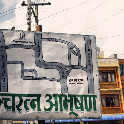   ... 2009   ...     #Travel #Memories #2009 #Pokhara # #Nepal ...  ... #Street #Road #Sign #Board ©  Jude Lee