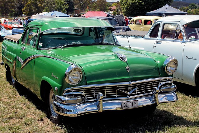 green classic ford canon australia utility ute nsw 1956 coupe v8 56 queanbeyan
