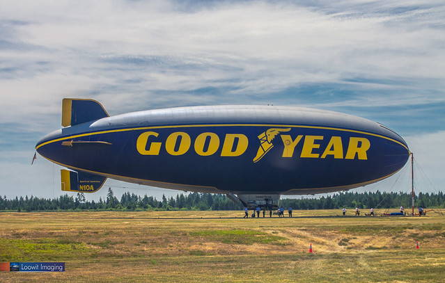 The Goodyear Blimp at Sanderson Field
