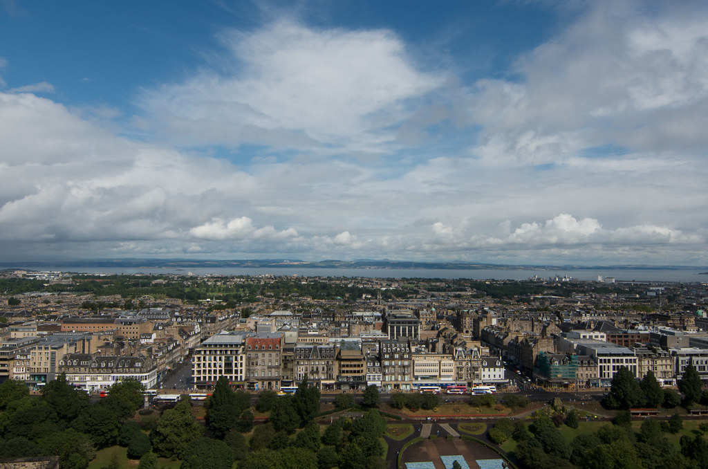 : View from the castle, Edinburgh
