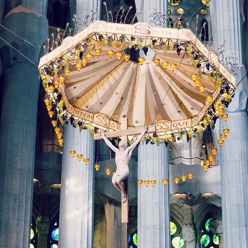 2012     #Travel #Memories #Throwback #2012 #Autumn #Barcelona #Spain     ...   #Gaudi #Architecture #Design #Cathedral #Sagrada #Familia #Interior #Column #Decoration #Jesus #Statue ©  Jude Lee