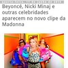 #Beyoncé, #NickiMinaj e outras celebridades aparecem no novo clipe da #MADONNA #BitchIMMADONNA