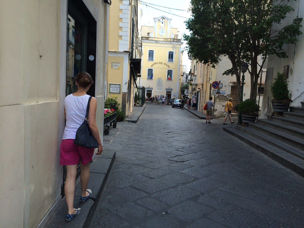: Narrow pavements of Ischia Ponte