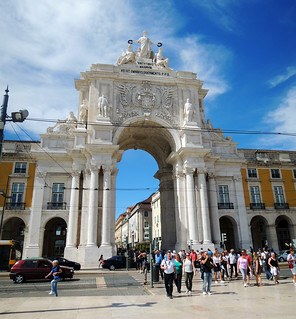 Rua Augusta Arch, Praça do Comércio, Lisbon, Portugal
