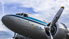 DC-3 by KLM at EHRD • <a style="font-size:0.8em;" href="http://www.flickr.com/photos/125767964@N08/14777496225/" target="_blank">View on Flickr</a>