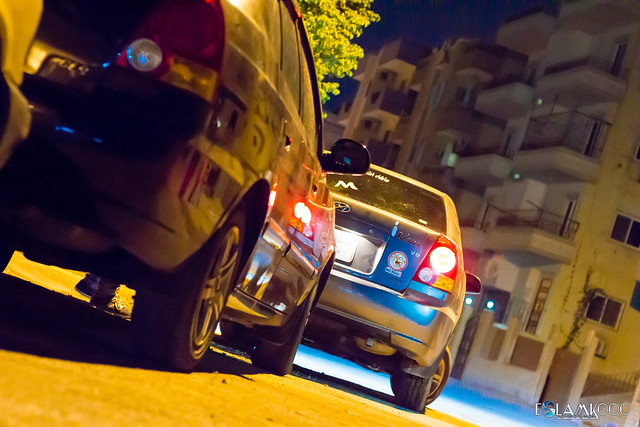 blue cars car night canon photography hyundai accent verna xenon 2014 nagi 650d eslam eslamkooo