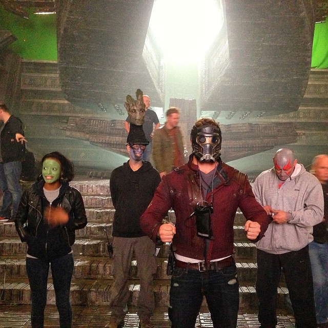#gotgpicoftheday The Second Team to the very lackadaisical rescue! With a mimed weapon! #GotG #guardiansofthrgalaxy