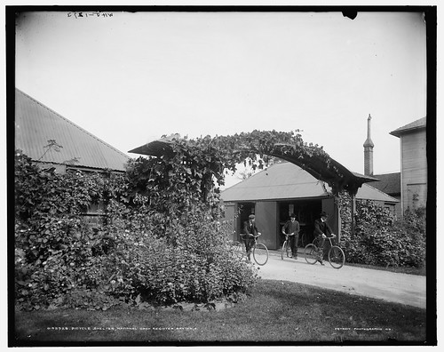 Bicycle shelter, National Cash Register [Company], Dayton, O[hio] ©  Michael Neubert