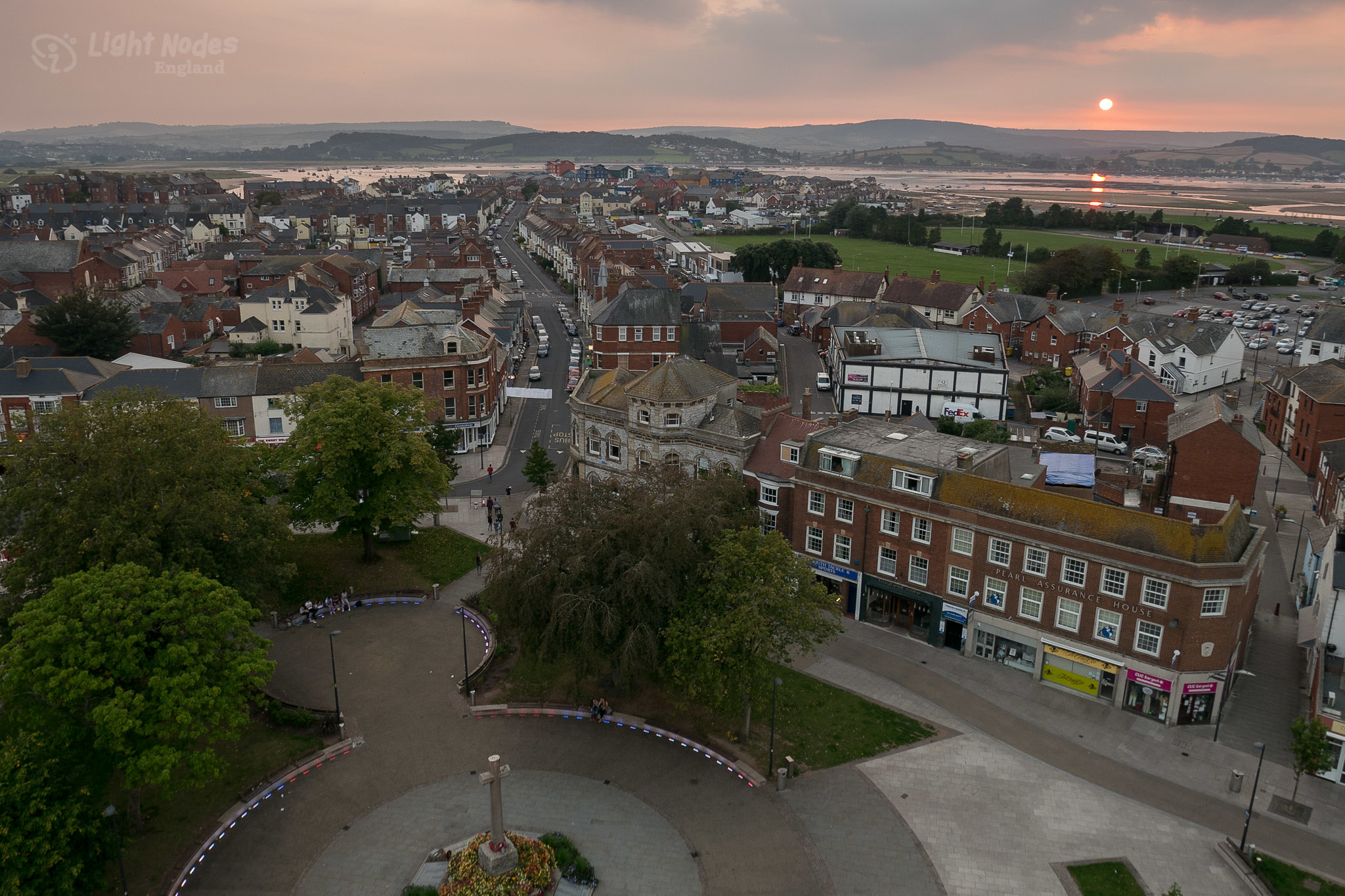 Sunset over Exmouth, Devon with GM1
