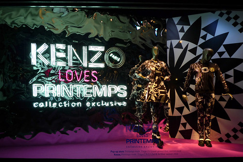 Vitrines Kenzo loves Printemps - Paris, septembre 2014