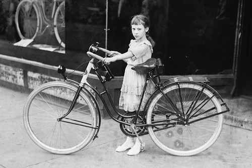 Times Girl and Bike 1922 ©  Michael Neubert