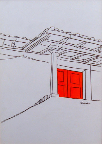 Porta vermelha