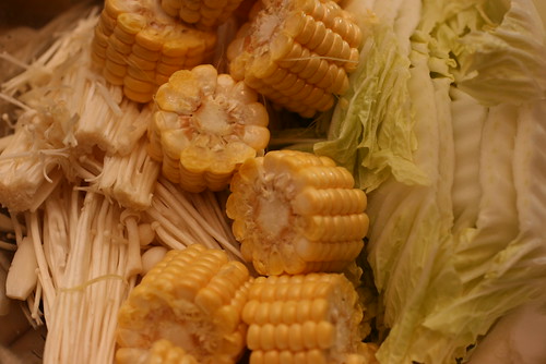 corn and Chinese Cabbage