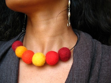 Warm and Fuzzy Necklace