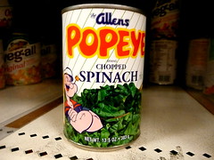 Popeye canned chopped spinach by Scorpions and Centaurs, on Flickr