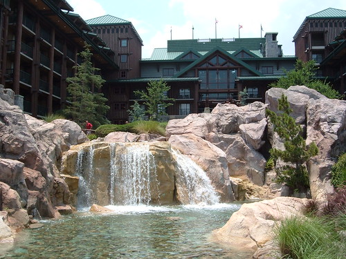 Waterfall at Wilderness Lodge Walt Disney World