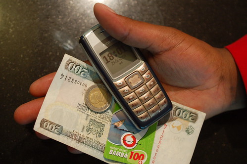 Mobile Phone with Money in Kenya