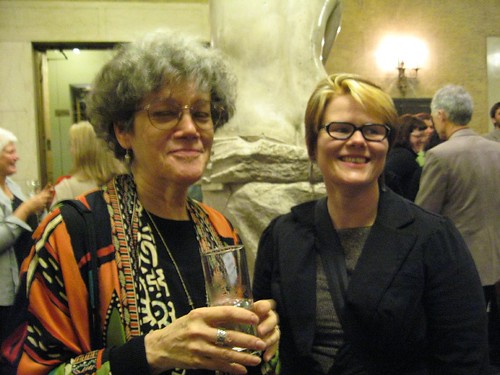 Linda Zuckerman and Sara Ryan at Oregon Book Awards 2008