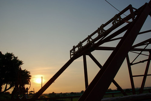 夕陽中的西螺大橋