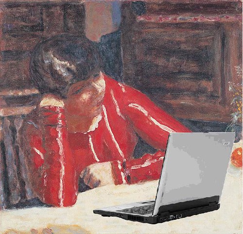 Blogger in a Red Blouse, after Pierre Bo by Mike Licht, NotionsCapital.com, on Flickr