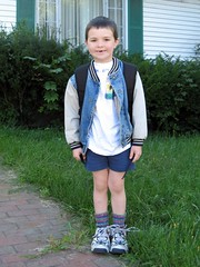 2323 Eli on 1st day 1st grade