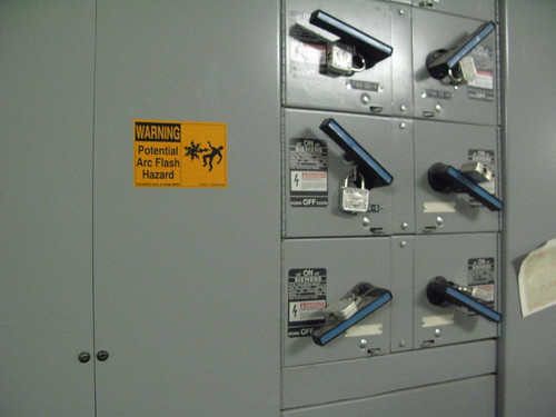 Electric service lockout panel