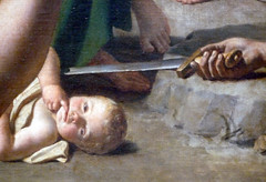 David, The Intervention of the Sabine Women with detail of broken sword above infant