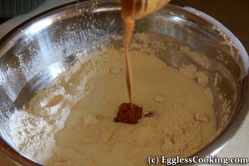 Add Almond Butter To Flour Mix
