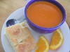 Roasted red pepper soup