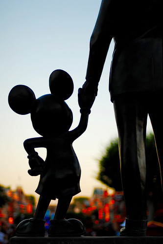 Mickey and Walt. Disneyland.